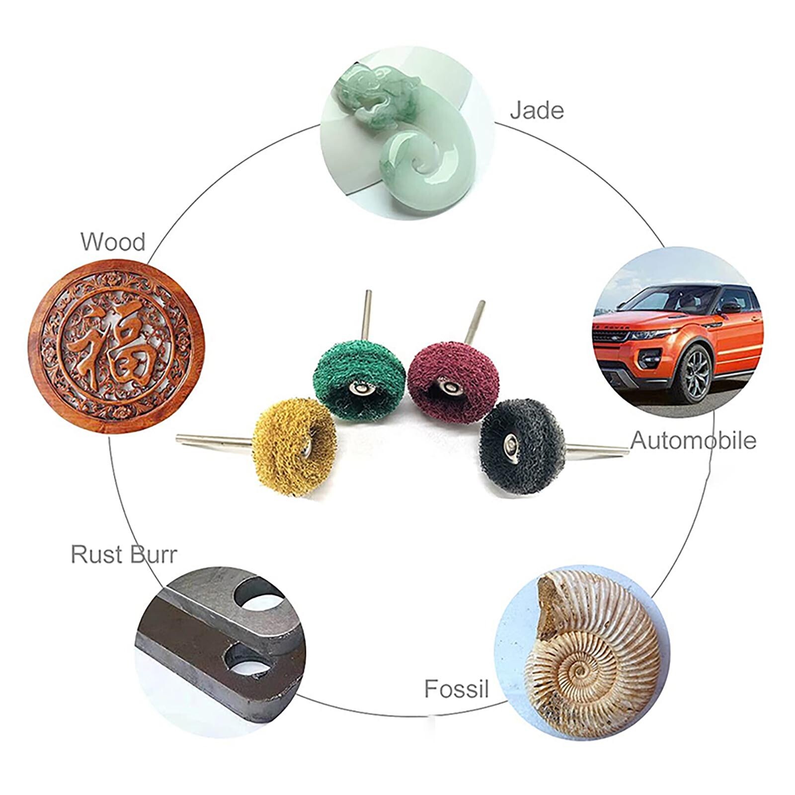 Single/Double Wheel Buffing Polishing Set For Dremel Rotary Tool Bit Accessories