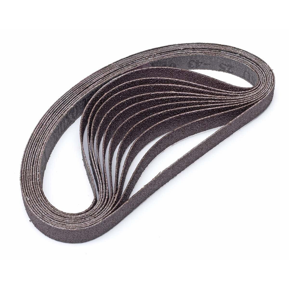 Eastwood 10pk 1/2×18 Aluminum Oxide 80 Grit Abrasive Sanding Belts