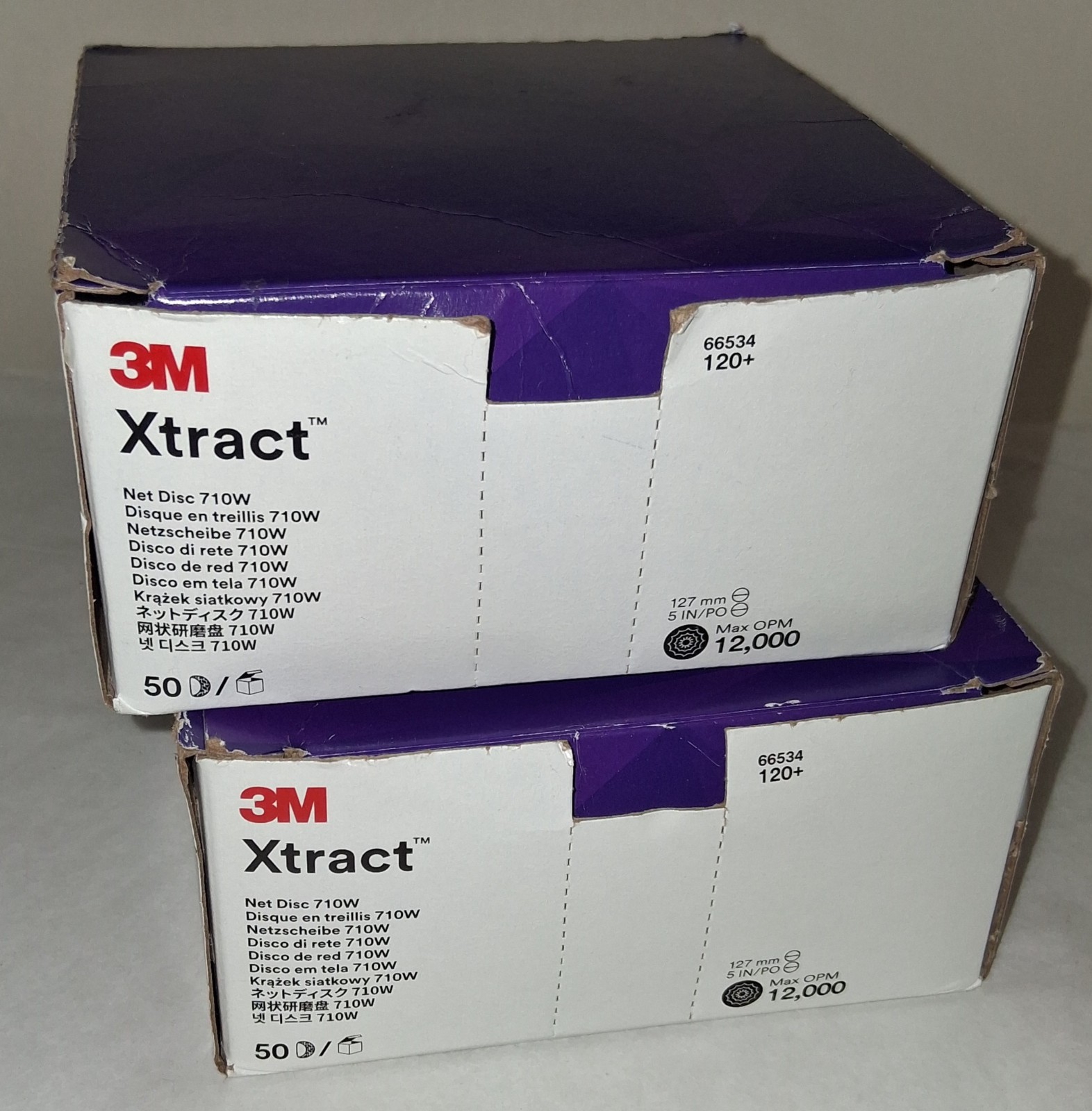 3M Xtract 710W – 66534 – 120+ Orbital Sanding Disks – 2 Boxes of 50 Each