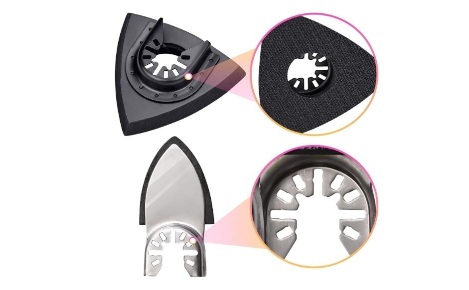 206Pcs Oscillating Tool Detail Sanding Pads Kit 2Pcs Triangle Sanding Pads 2Pc