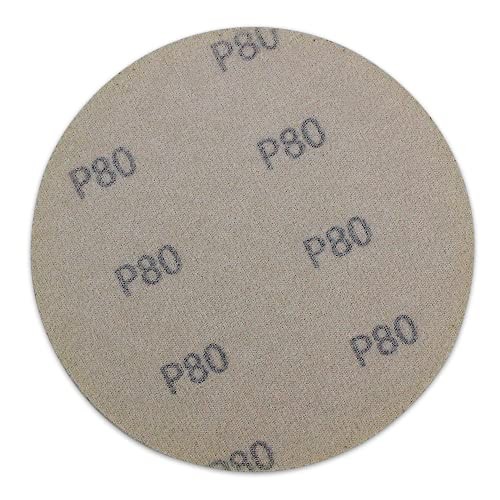 5″ Inch No Hole Hook and Loop Sanding Discs for Orbital DA Sanders – 100 Pack…