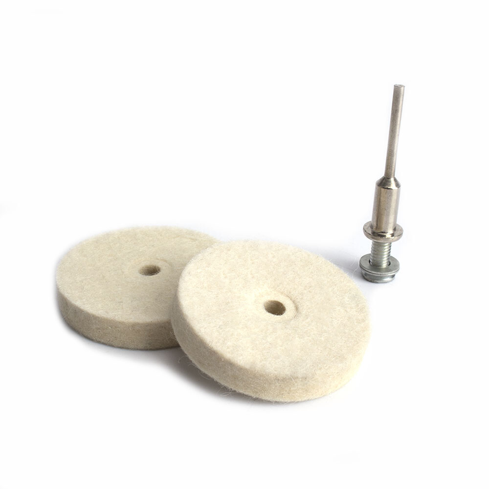 2 Inch Wool Felt Buffing Pad Polishing Wheel Grinding Disc With 1/8″ 1/4″ Shank