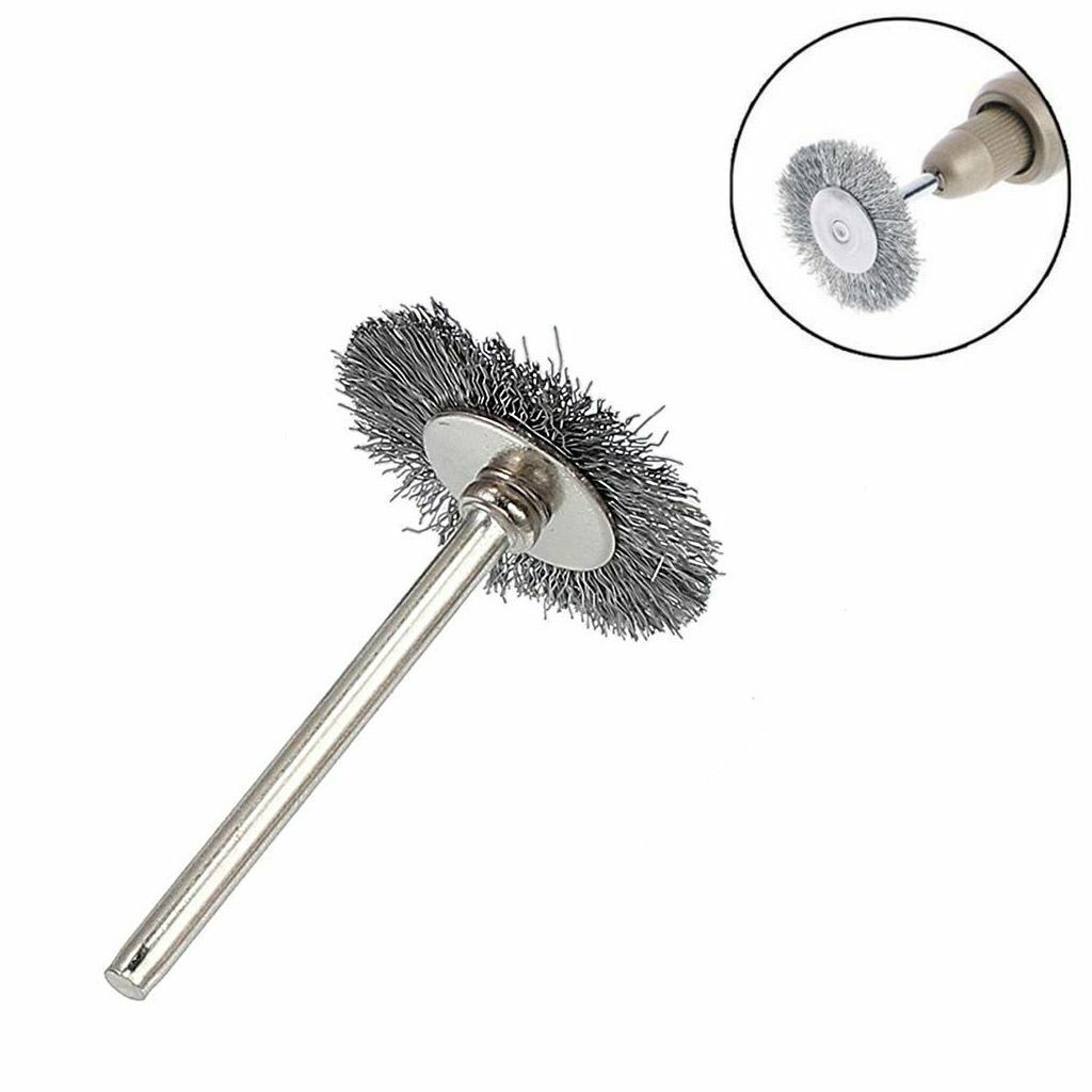 60Pc Rotary Steel Wire Brass Brush Drill Polishing Cup Wheel Set Tool for Dremel