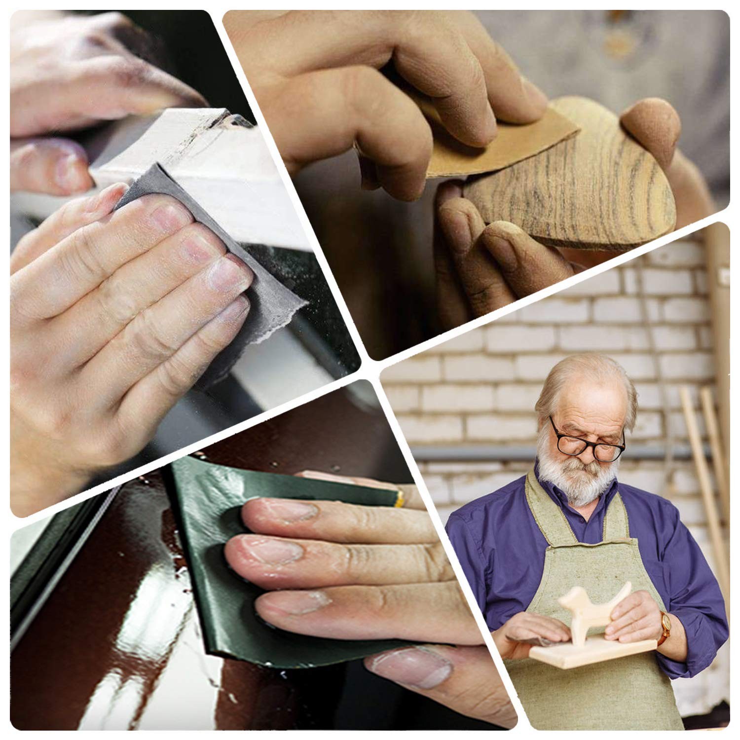 25PCS Sandpaper, Wet Dry Sandpaper, High Grit 1000 2000 3000 5000 7000 Sandpa…