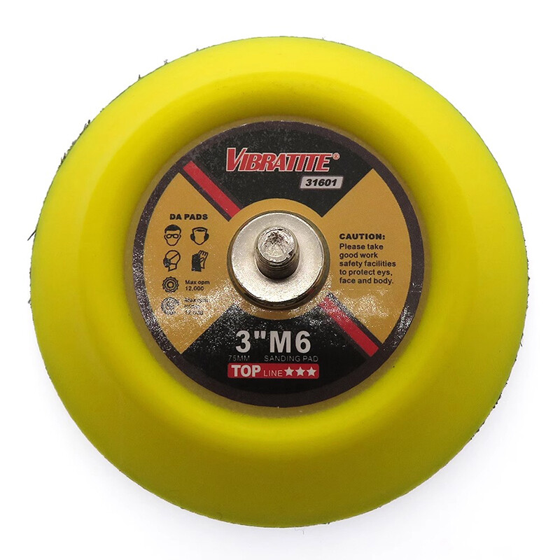 2/3/4/5/6 ” Hook Loop Backing Pad With M6 M8 Thread For Sanding Discs Air Sander