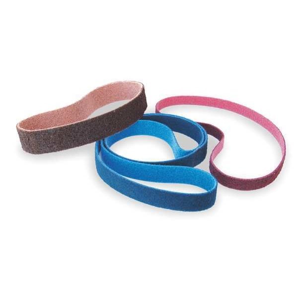 Arc Abrasives 64010421 Sanding Belt, 1 In W, 42 In L, Non-Woven, Aluminum