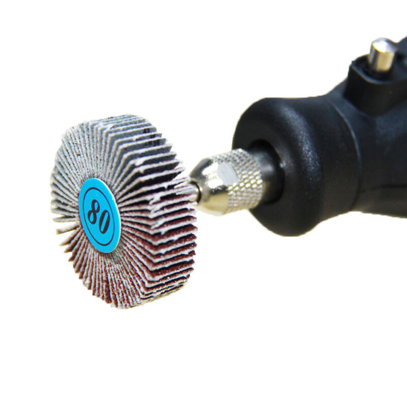 Abrasive Sanding Flap Wheel 1/8” Shank for Dremel tool Grinding and Polishing