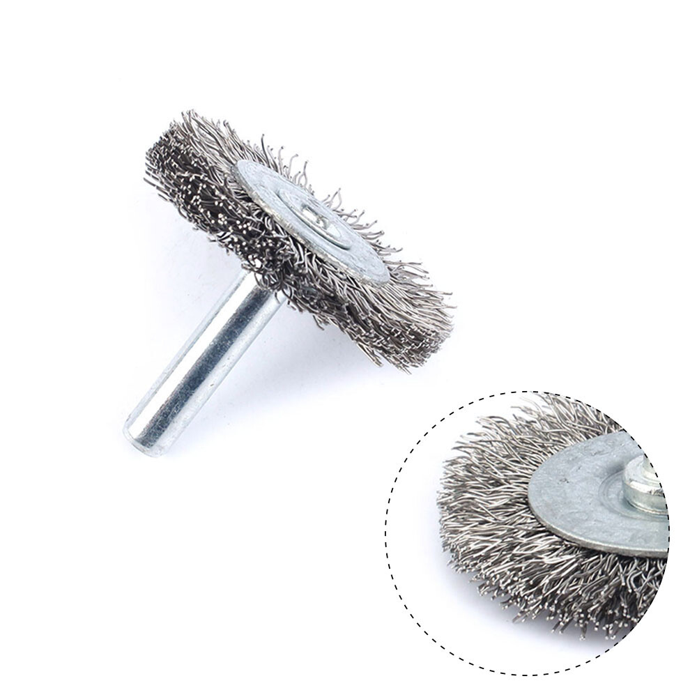 10Pc 2Inch Stainless Steel Wire Brush Grinding Wheel For Drills Rust Rotary Tool