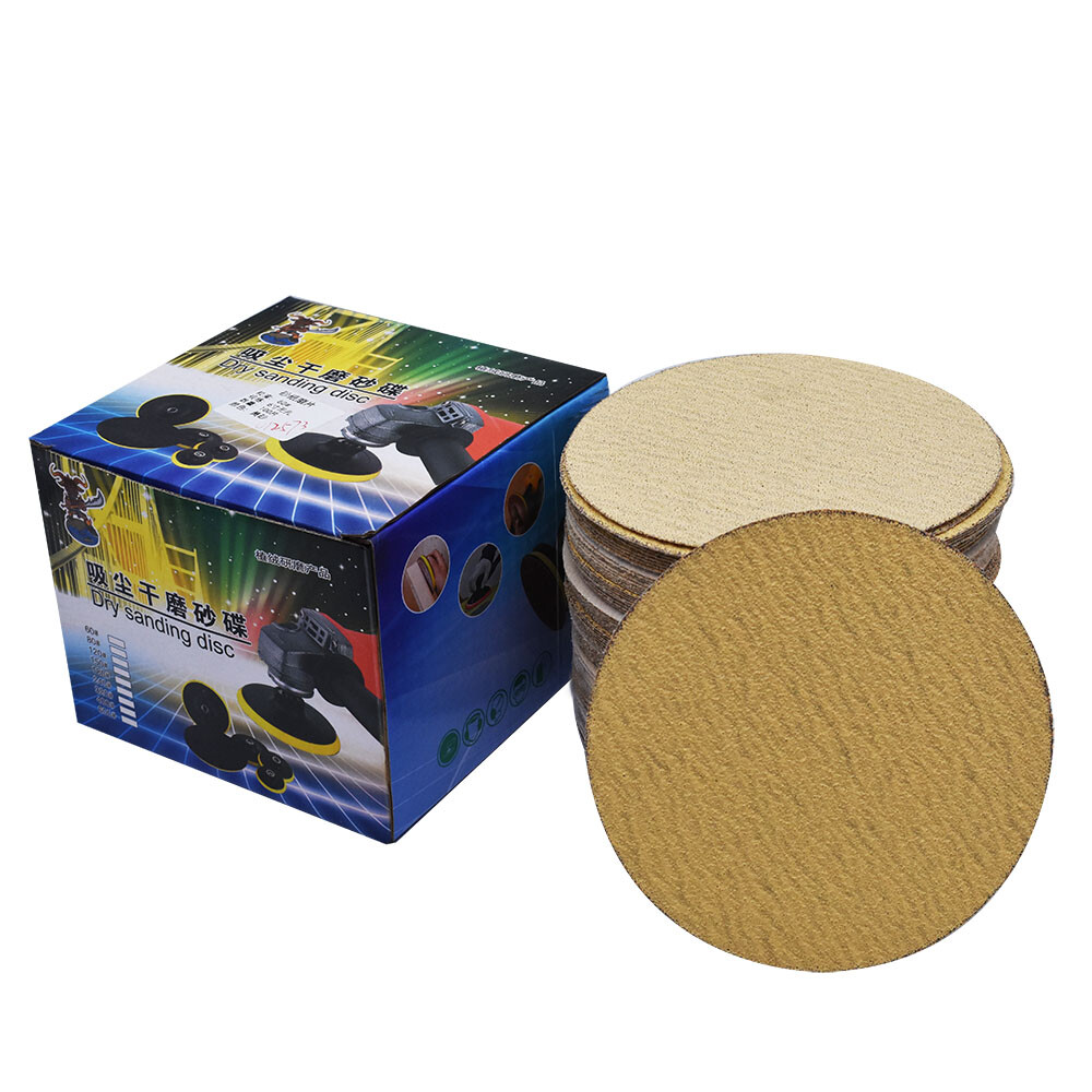 100 Pieces 6 Inch Disc Sandpaper 60 Grit No Holes