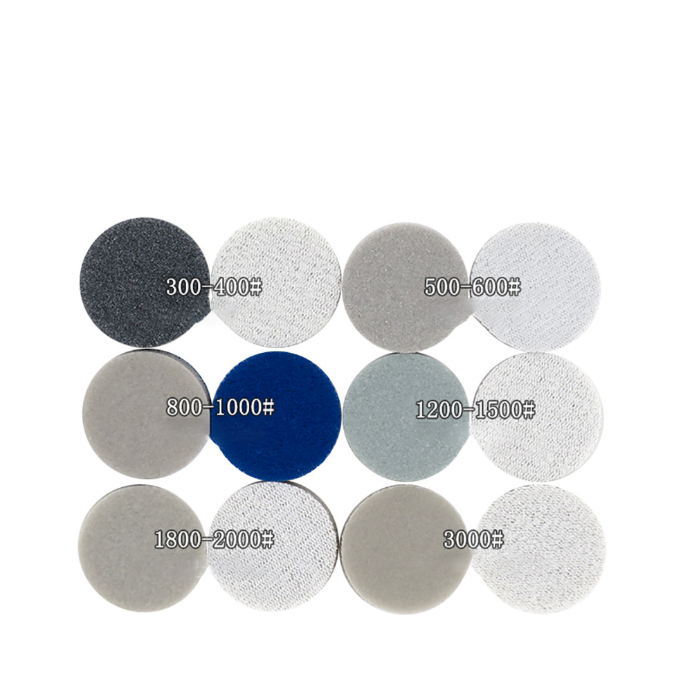 25mm-150mm Wet & Dry Sanding Discs 300-3000 Grit Hook And Loop Sandpaper Pads