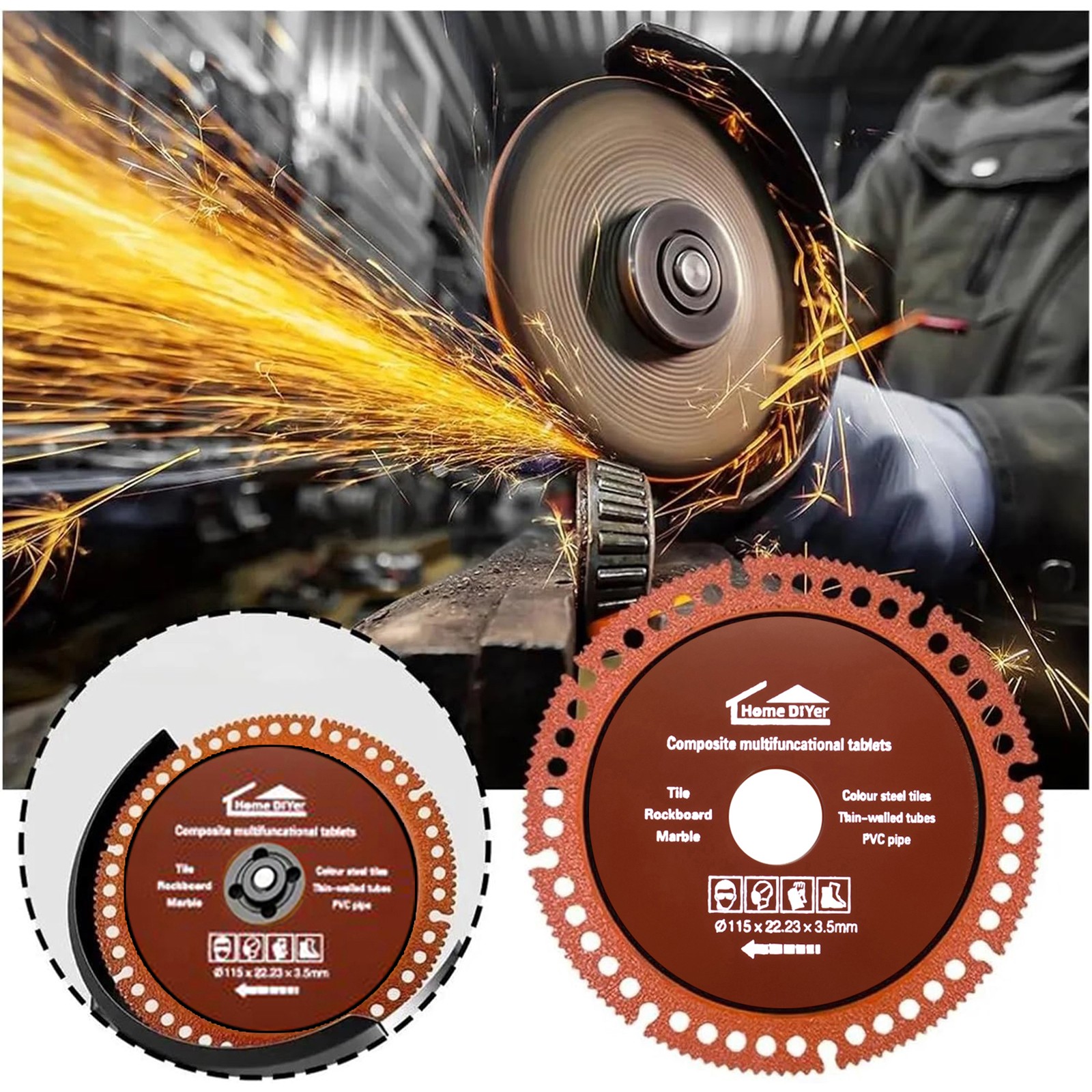 5 Pack Abrasive Cut Off Wheels 4-1/2″x7/8″ Metal Cutting Disc for Angle Grinder