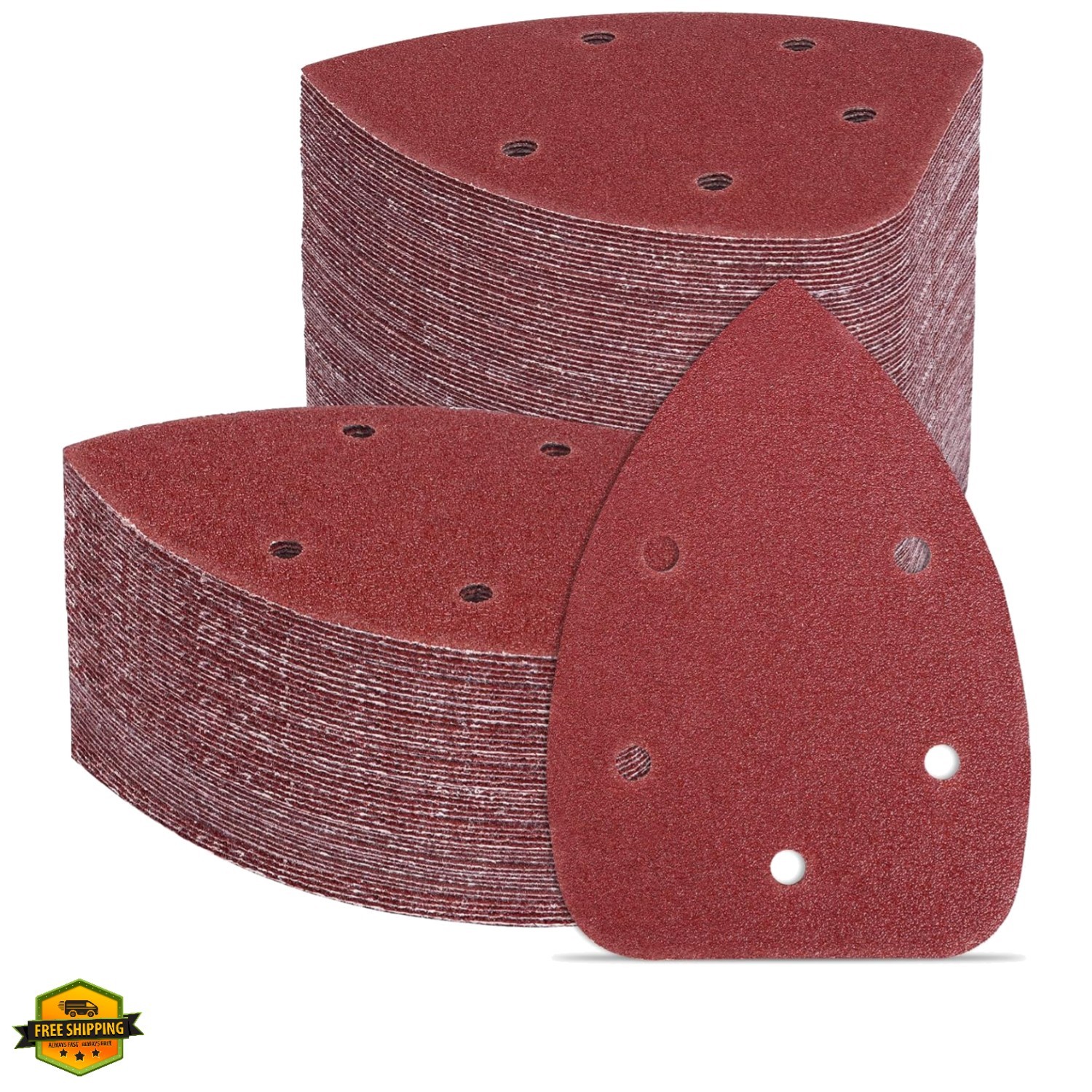 150pcs Mouse Detail Sander Sandpaper Sanding Paper Assorted Sanding Pads 40 8…