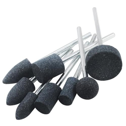 80mm Extra Long Shank Drill Grinding Stone Sets, Extended 1/4″ Shank Aluminum