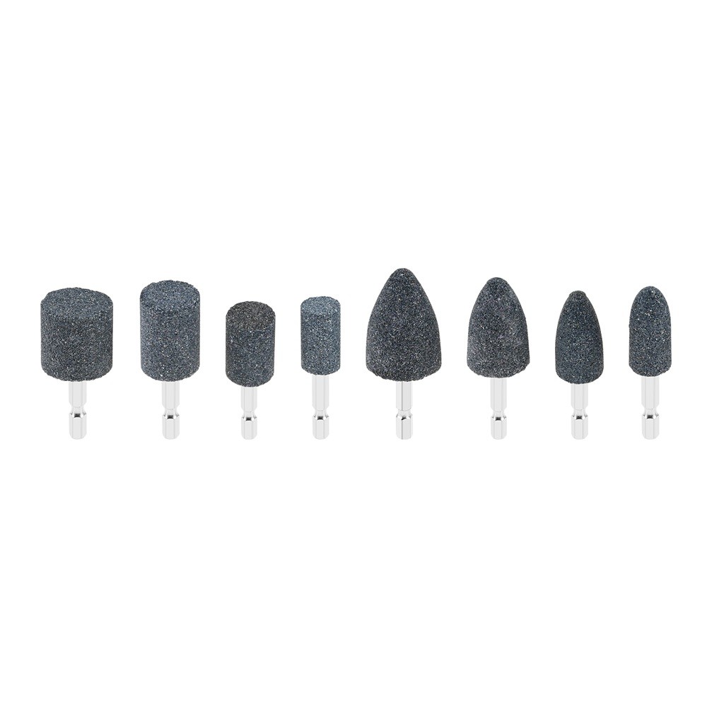8Pcs Abrasive Grinding Stones Rotary Grinding Bits with 1/4″ Hex Shank For Stone
