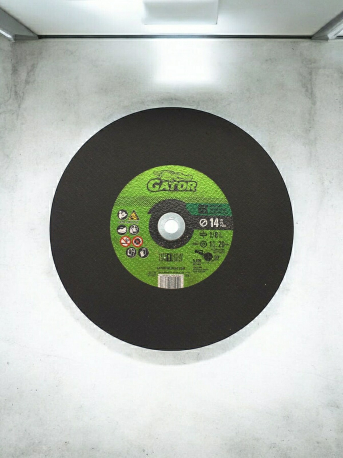 Gator 14 In. x 1/8 In. x 1 In. Masonry Cut-Off Wheel 9767 Gator 9767