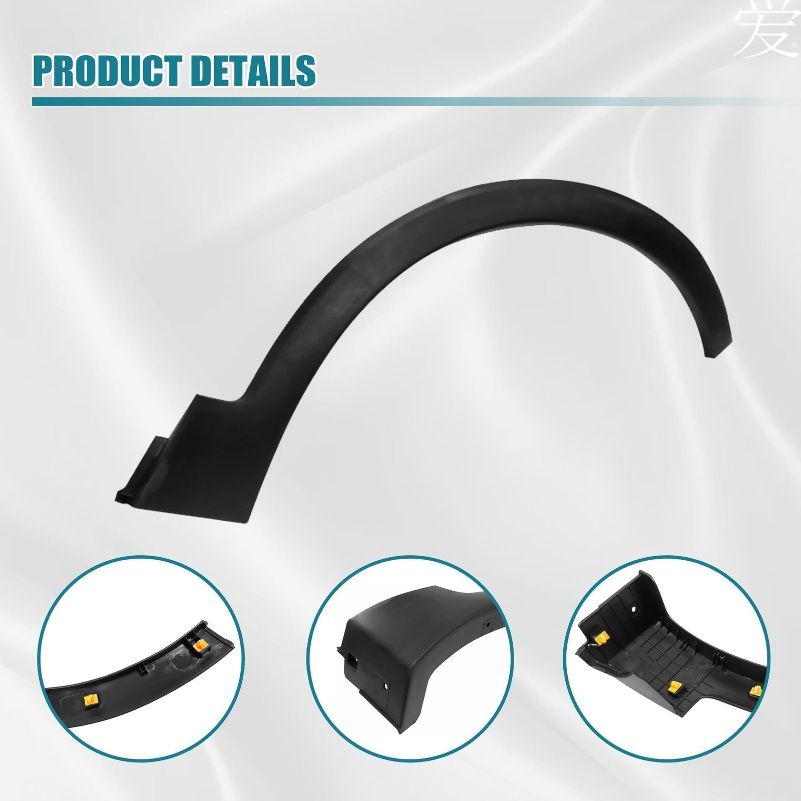 GXARTS Black Right Side Front Fender Flare 87712-C6000 Compatible with Kia So…