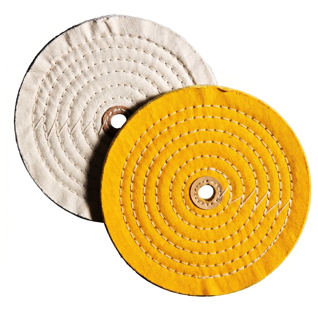 2 Pcs 8” Cotton Buffing Wheels, 5/8” Arbor Hole Abrasive Cotton Buffing Pol…
