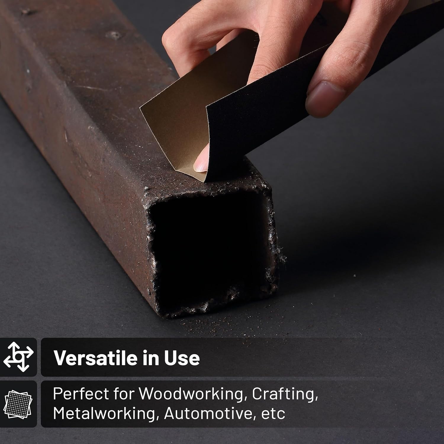 Bates 18-Piece Assorted Grit Sandpaper Set for Metal, Wood, and Automotive Use