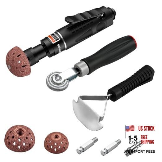 Air Tire Buffer Full Kit – 2500RPM Air Tire Grinder with Air Tire Buffer Kit