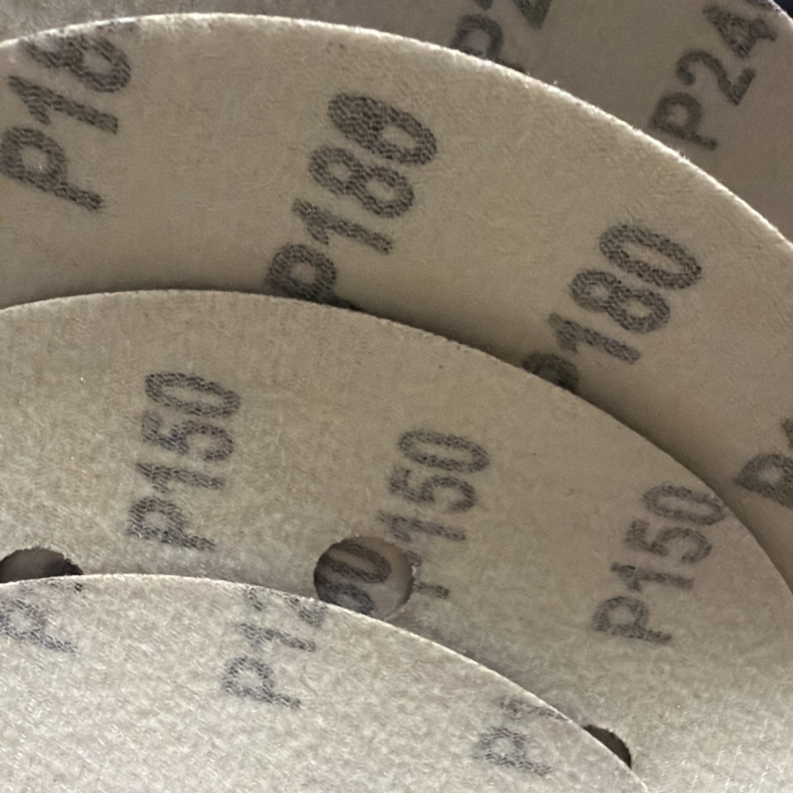 12Pcs 7 Inch 8 Hole Sanding Disc 80 100 120 150 180 240 Grit Flocking Sandpaper