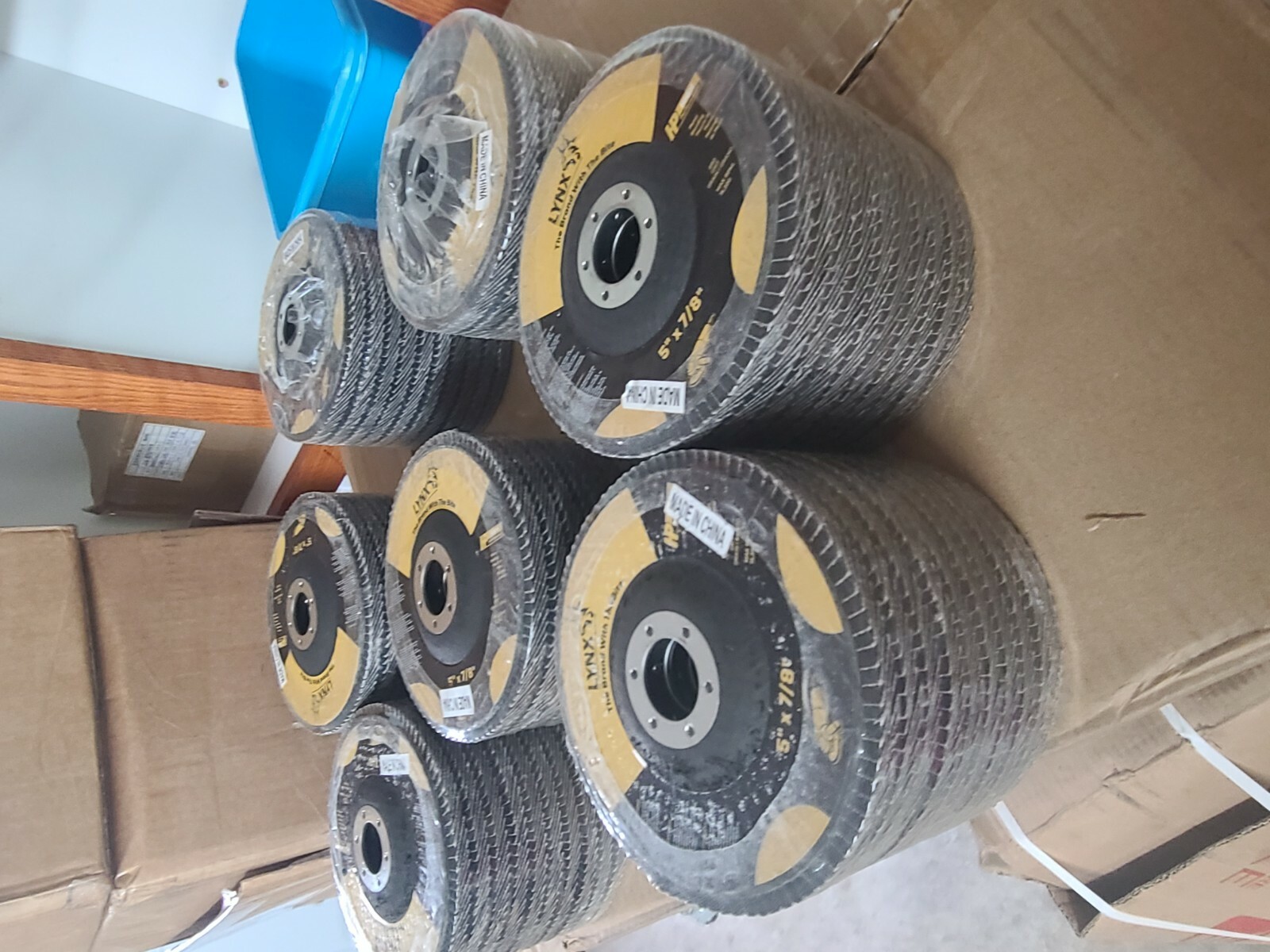 4.5” x 7/8″ Jumbo 60 Grit Zirconia Flap Disc Grinding Wheels 10pcs