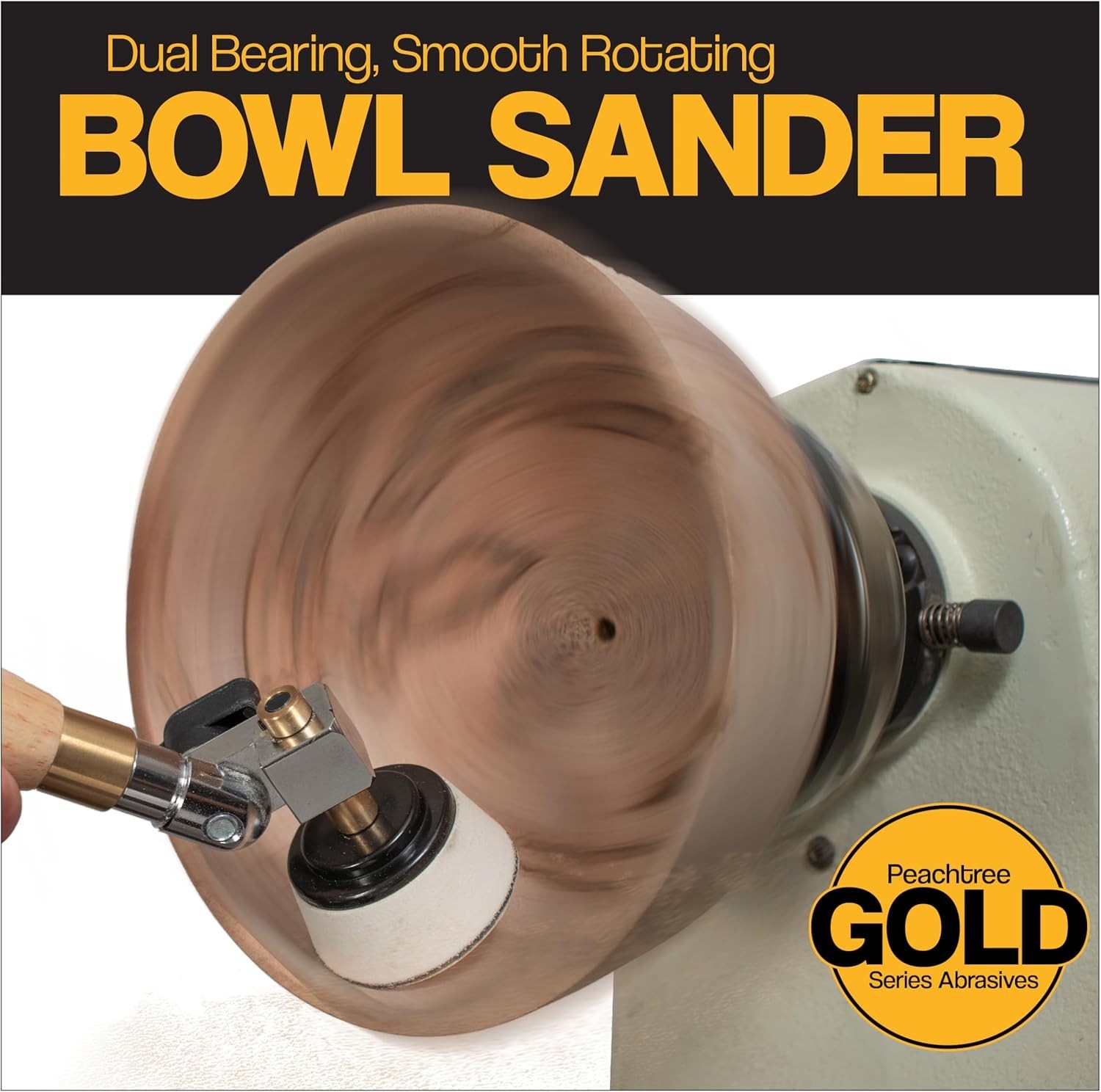 Bowl Sander For Woodturning 44‑Piece Set with 2 inch Sanding Discs Hook And L…