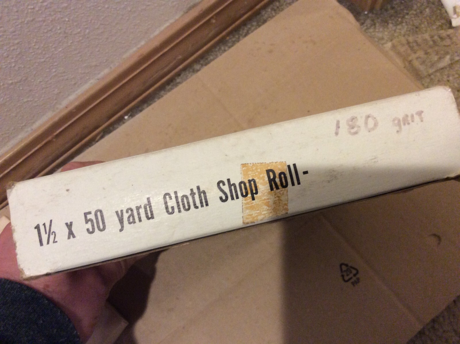 180 Grit 1.5″ Wide Shop Roll / Sandpaper Roll 50 Yards Long (150 ft)