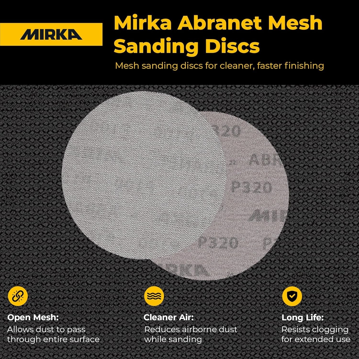 Innovative Abranet Hook and Loop Sanding Discs, 35-Pack