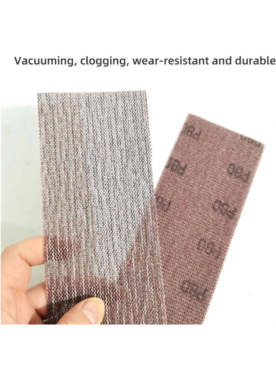 (36Pcs) 80 Grit 70/420mm Rectangle Mesh Abrasive Dry Grinding Sandpaper