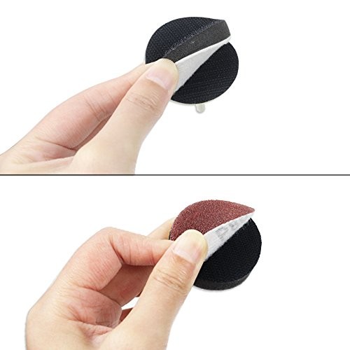 100pcs 2 Inch Drill Sander Attachment with Backer Plate 1/4″ Shank Sanding