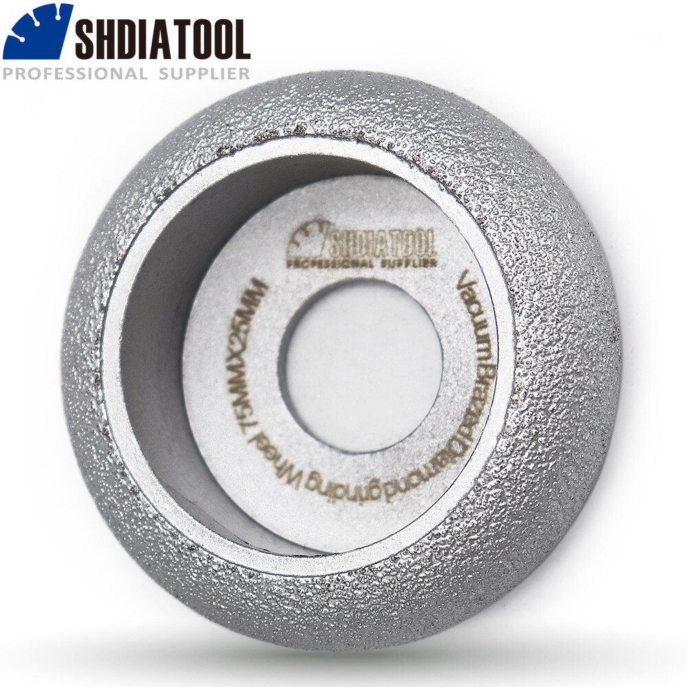 1pc Dia 3 inches Vacuum Brazed Diamond Convex Wheel Grinding Disc Dry or Wet