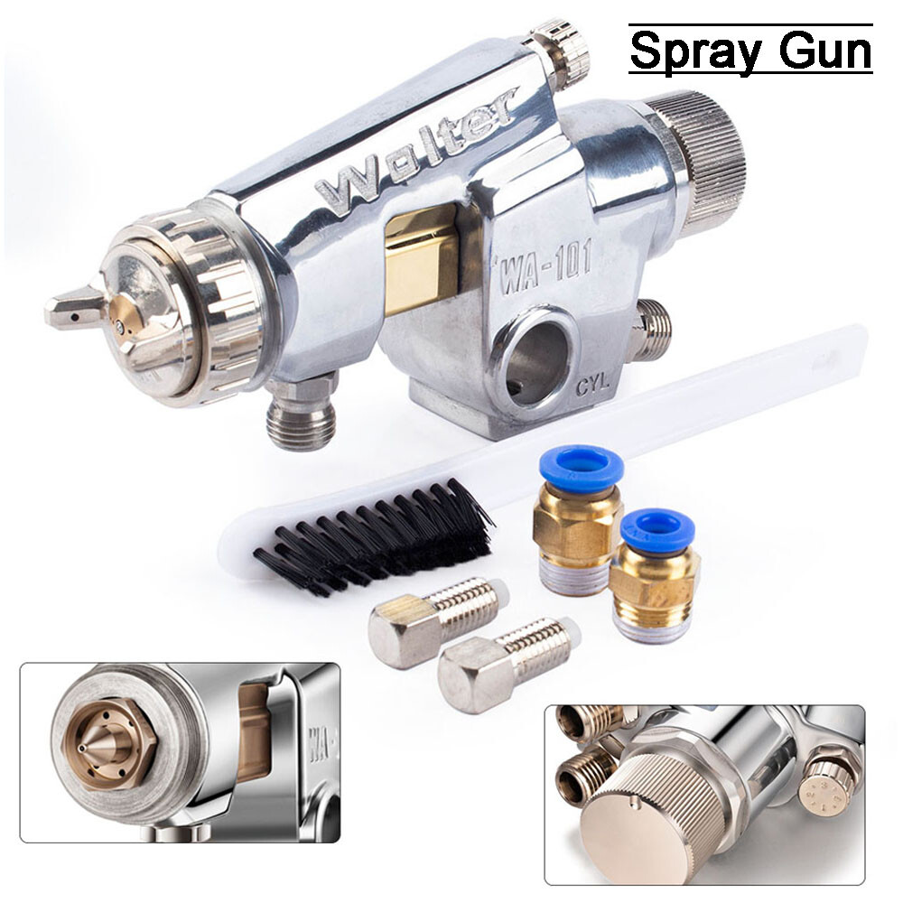 Pneumatic Pressure Feed Spray Gun 0.8-0.18mm Air Automatic Painting Tools WA-101