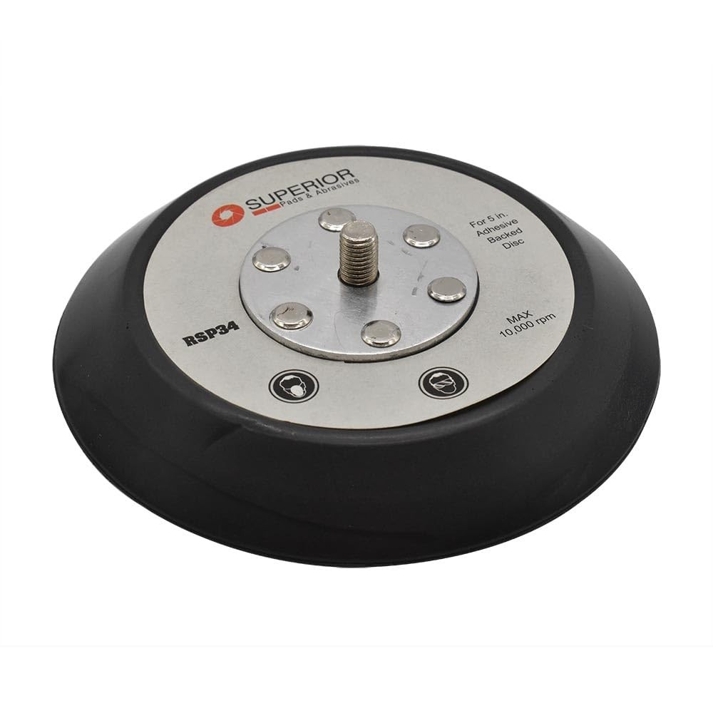 Superior Pads & Abrasives RSP34 5″ Dia No Vacuum Holes 5 inch diameter