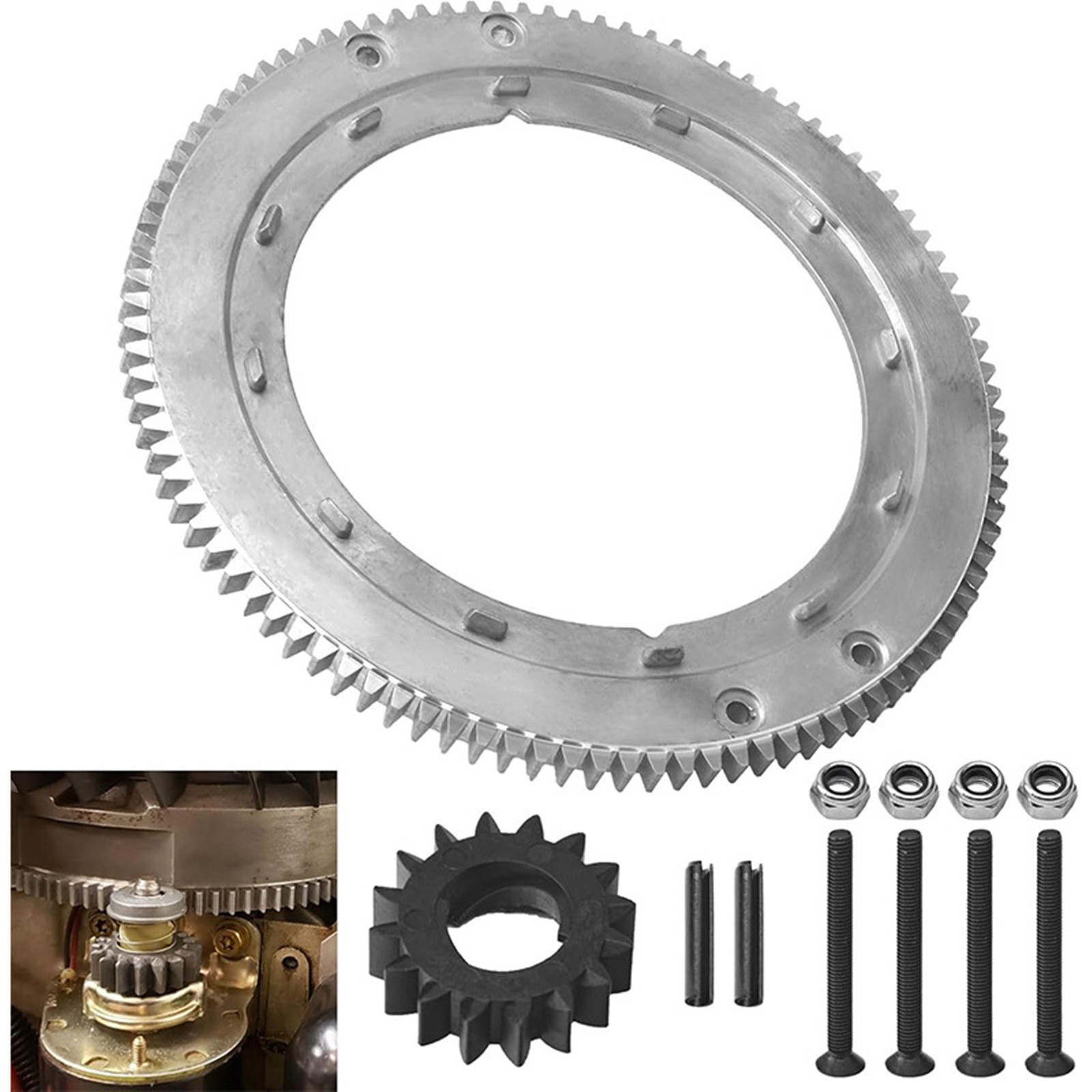1 Set Flywheel Ring Gear For Briggs & Stratton 19K400, 19E400, 19F400, 19G400