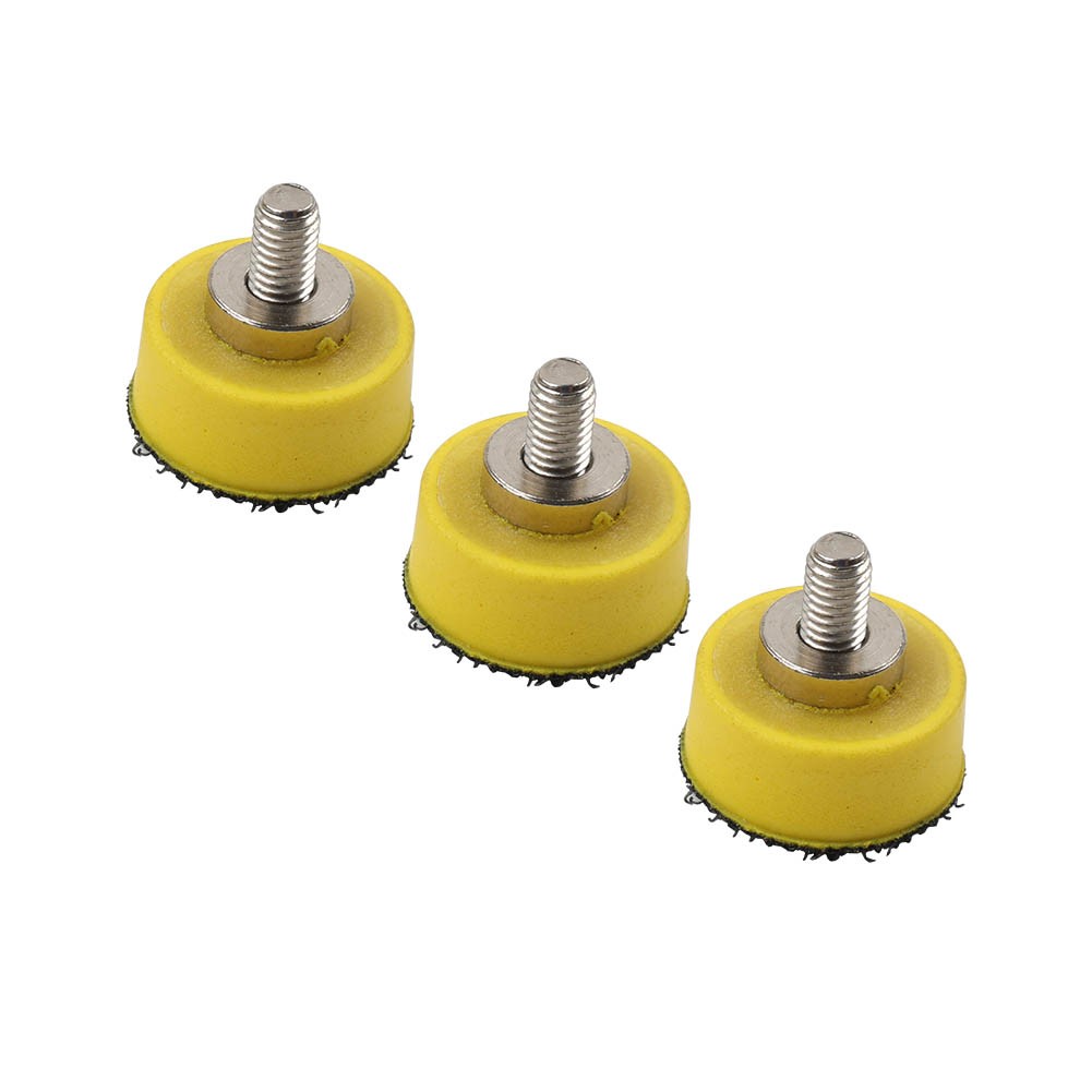 3pcs 1/2/3″ Hook & Loop Backing Pads Sanding Disc Sander Plate Polisher M6