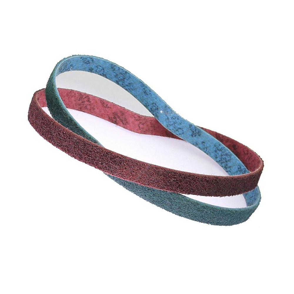 4Pcs 762*25mm Coarse to Fine Non-woven Nylon Stretch-proof Abrasive Sanding Belt
