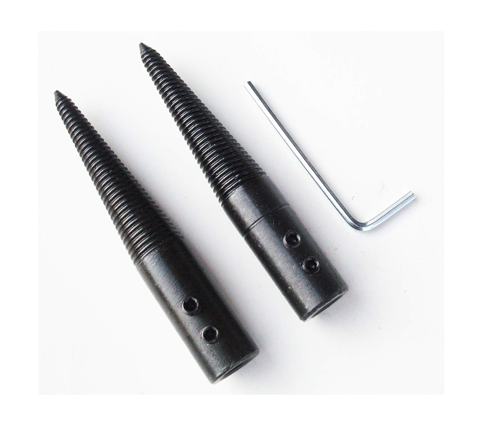 Tapered Spindle Adapter Threaded for Bench Grinder Buffing Polishing Black