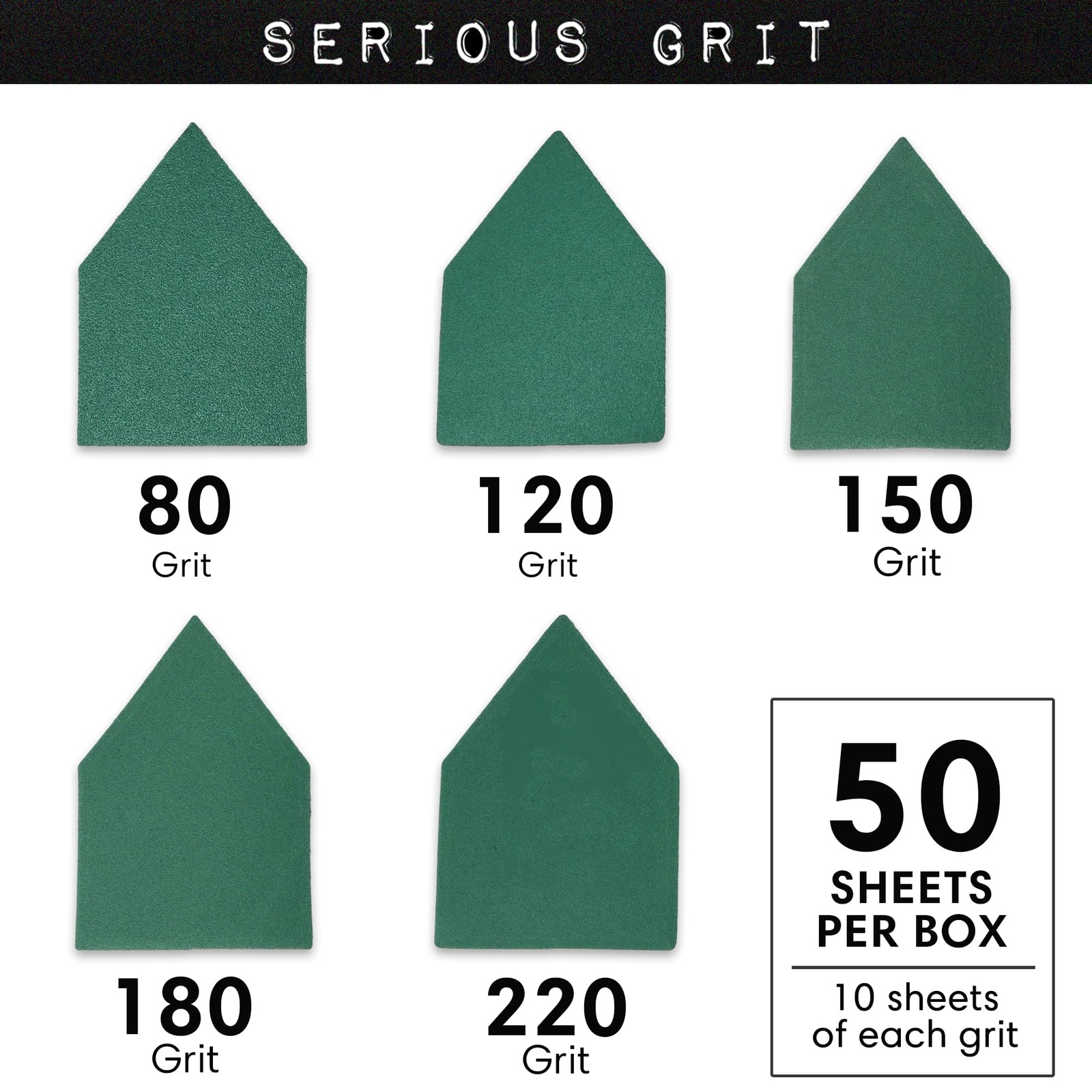 – Assorted Grit Sandpaper for Milwaukee M12 Sanders – 50 Pack