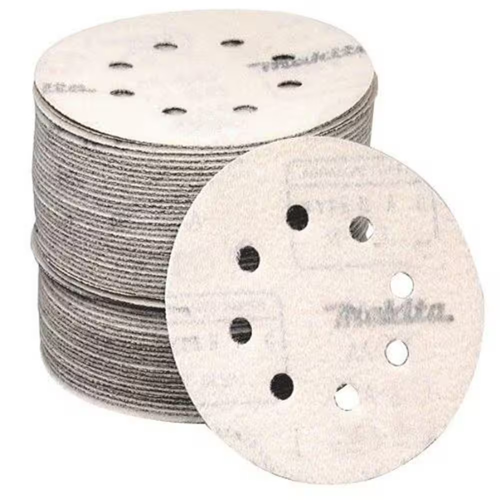 5 In. 40-Grit Hook and Loop round Abrasive Disc (50-Pack) for Orbital Sander