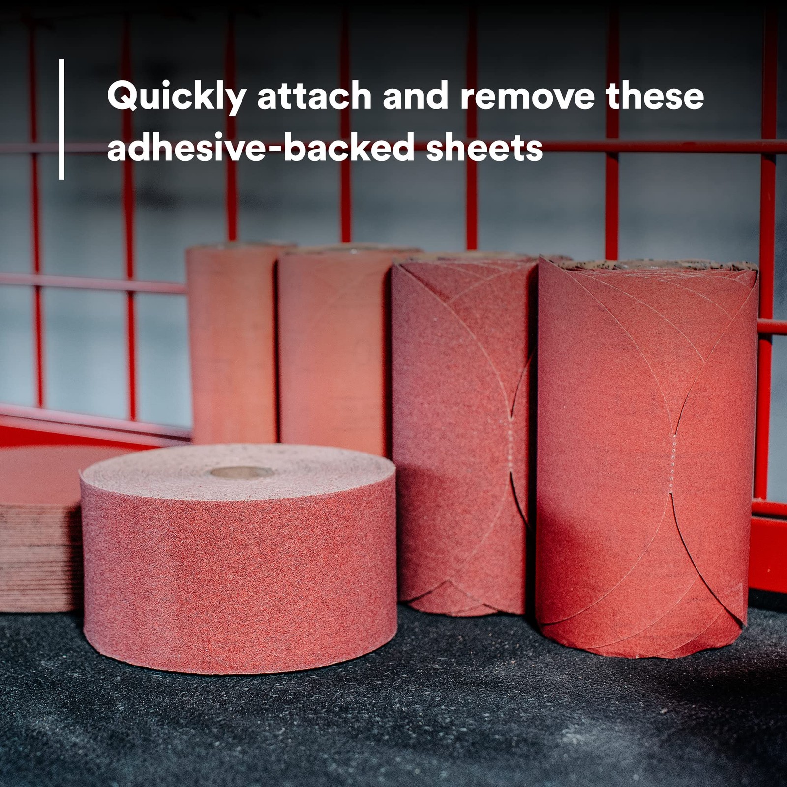 3M Stikit Red Abrasive Sheet Roll, 2-3/4 in x 25 yd, 180+ Grade