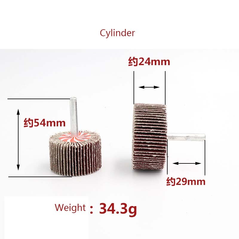 Flap Wheel Sandpaper Sanding Disc Polish For Dremel Rotary Tool 80Grit 6mm Shank