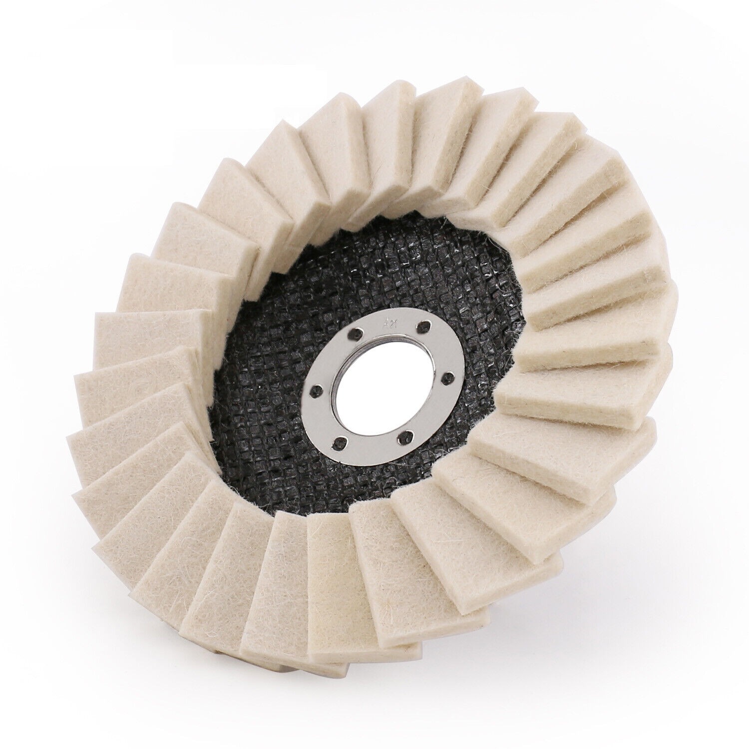 4x felt polishing flap disc Polishing disc Angle grinder flap disc 125 mm