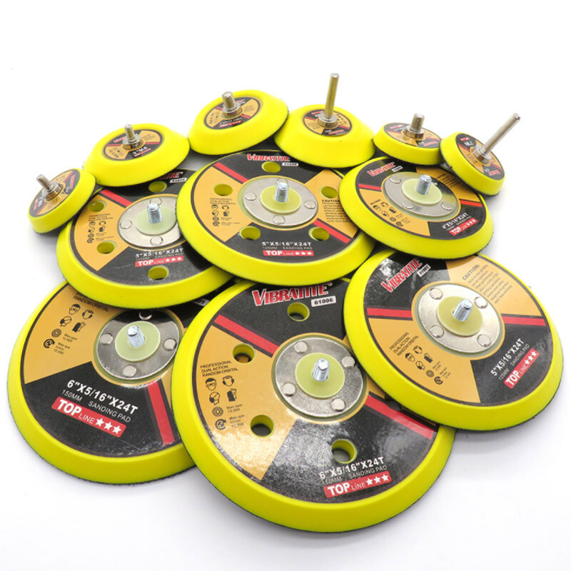 1 – 6 ” Hook Loop Backing Pad With M6 M8 M10 Thread For Sanding Discs Air Sander