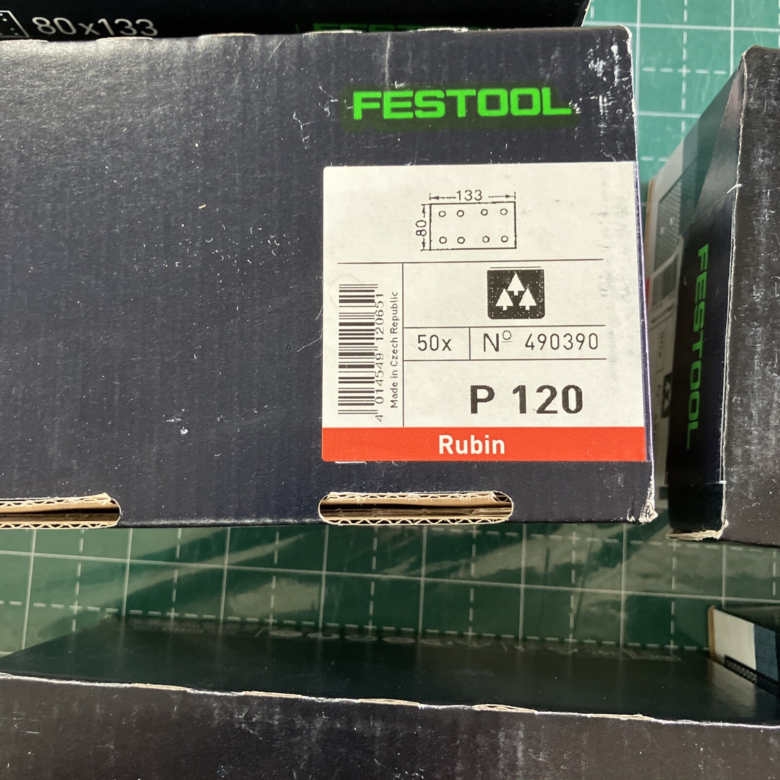 ”Rectangle” 80mm x 133mm Festool Ruben : 1 pack
