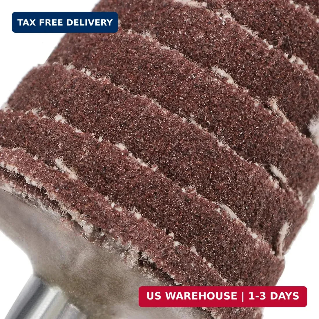 uxcell 25mm Cone Shape Abrasive Flap Wheel 1/4″ Shank for Deburring Sanding Poli