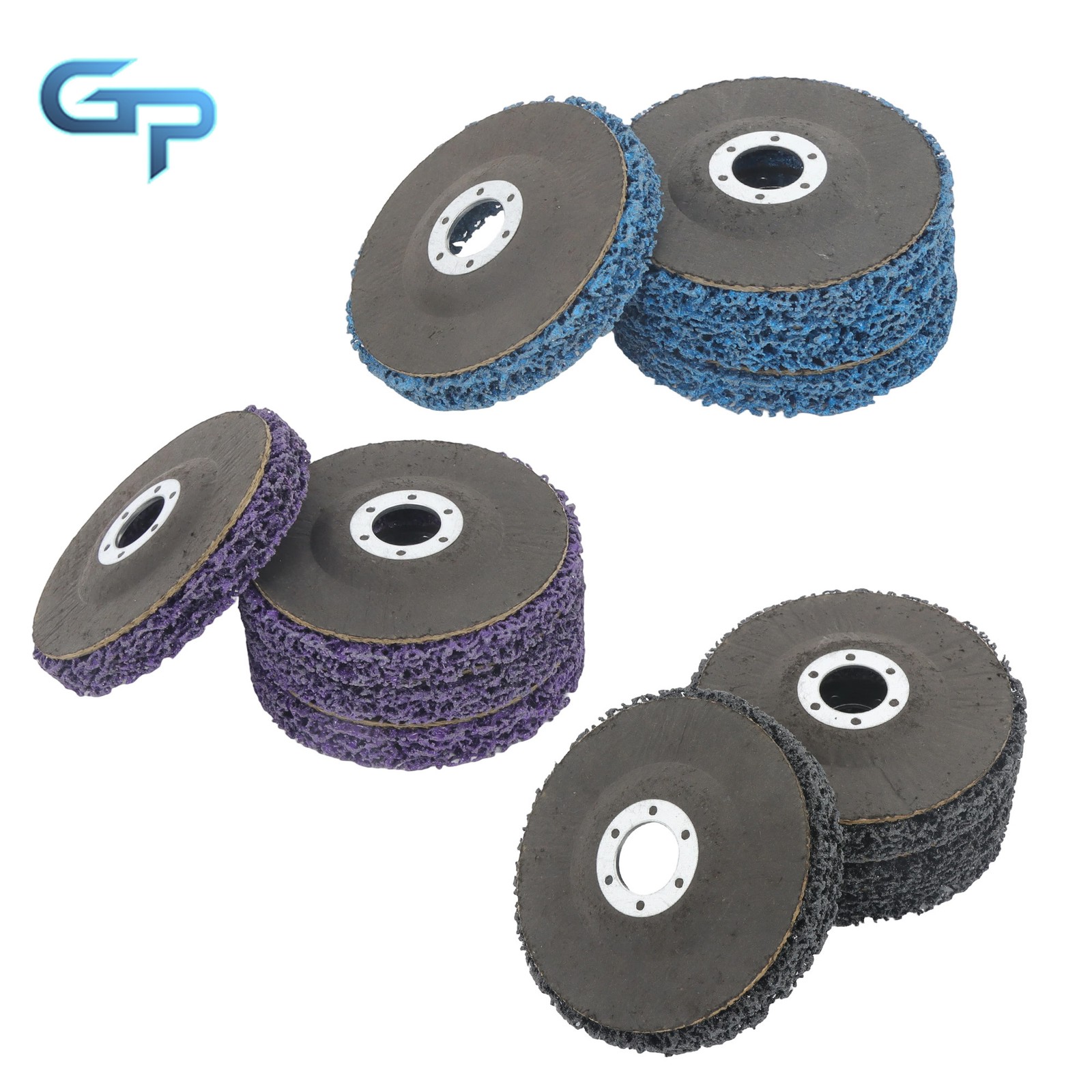 12 Pack 4-1/2 Inch x 7/8 Inch Angle Grinder Discs Set – 3 Colors Diamond Discs