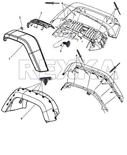 Fender Flare Hardware Kit for 2007-2018 Jeep Wrangler JK Fender Flare- 45pcs