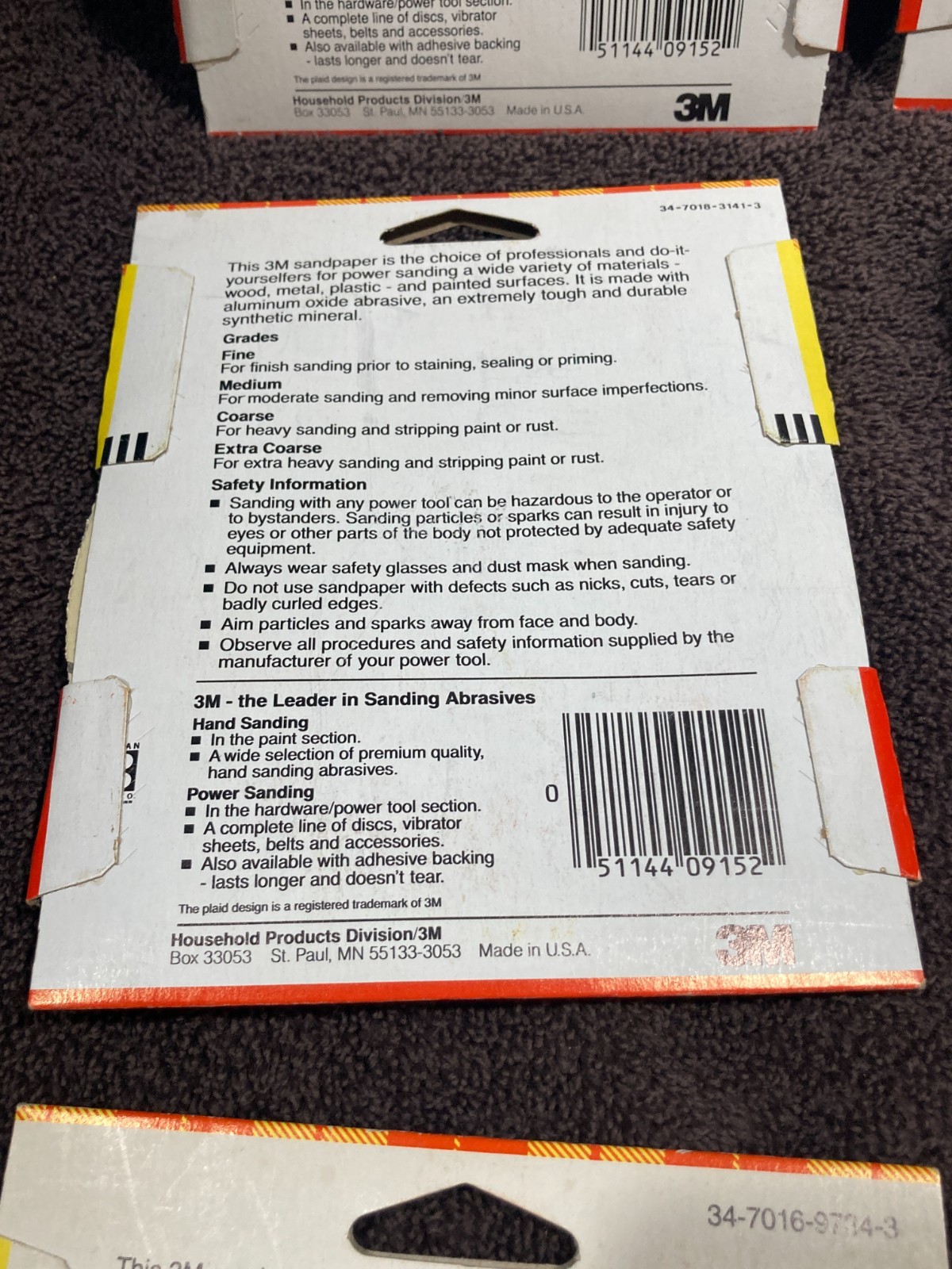 Lot Of 11 NOS 3M/Carborundum 5 in Sanding Disks Coarse/Fine/Med Grit