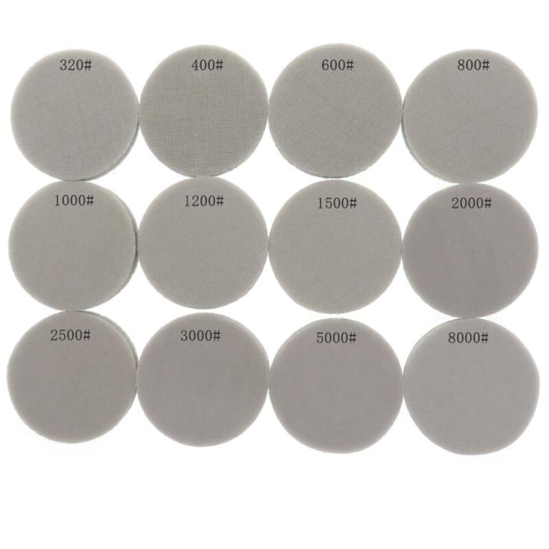 2″50mm – 3″75mm Sanding Mesh Discs Hook Loop Soft Sanding Pad 320-8000 Grit