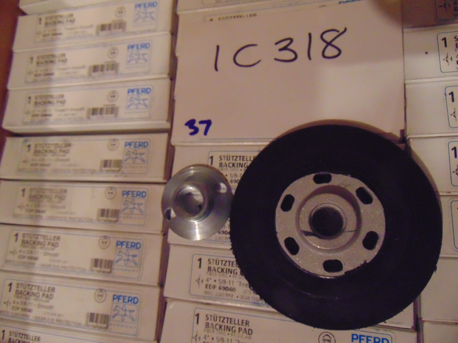Pferd 4 x 5/8″-11 Resin Fiber Disc Backing Pad with Lock Nut 69040